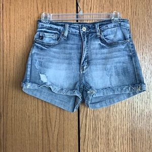 KanCan Light wash denim shorts